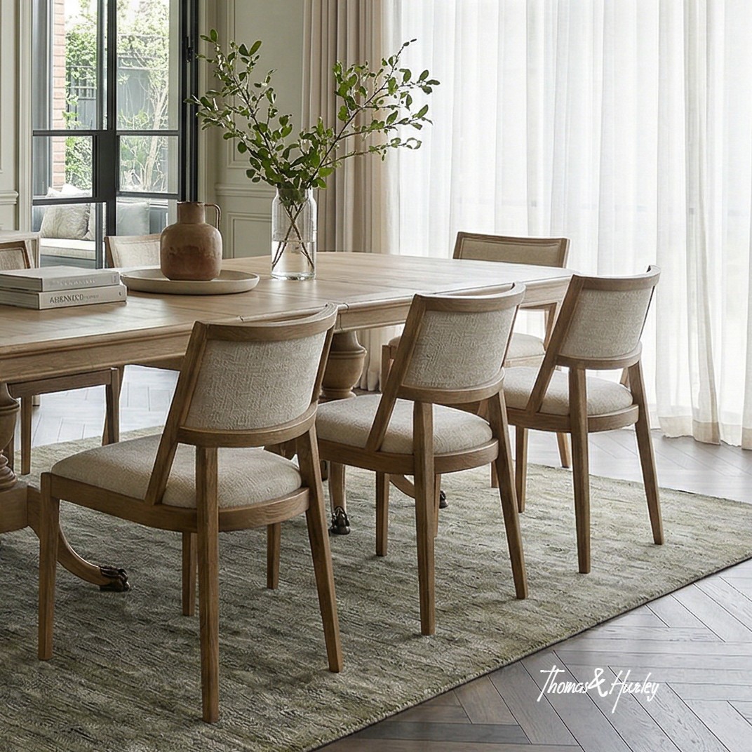 Argent Dining Chair and Dining Room Layout Inspiration The Argent Dining Chair showcases how thoughtful furniture placement and comfortable spacing can create a welcoming dining environment. Its timeless silhouette and natural finish suit a range of contemporary interior styles.