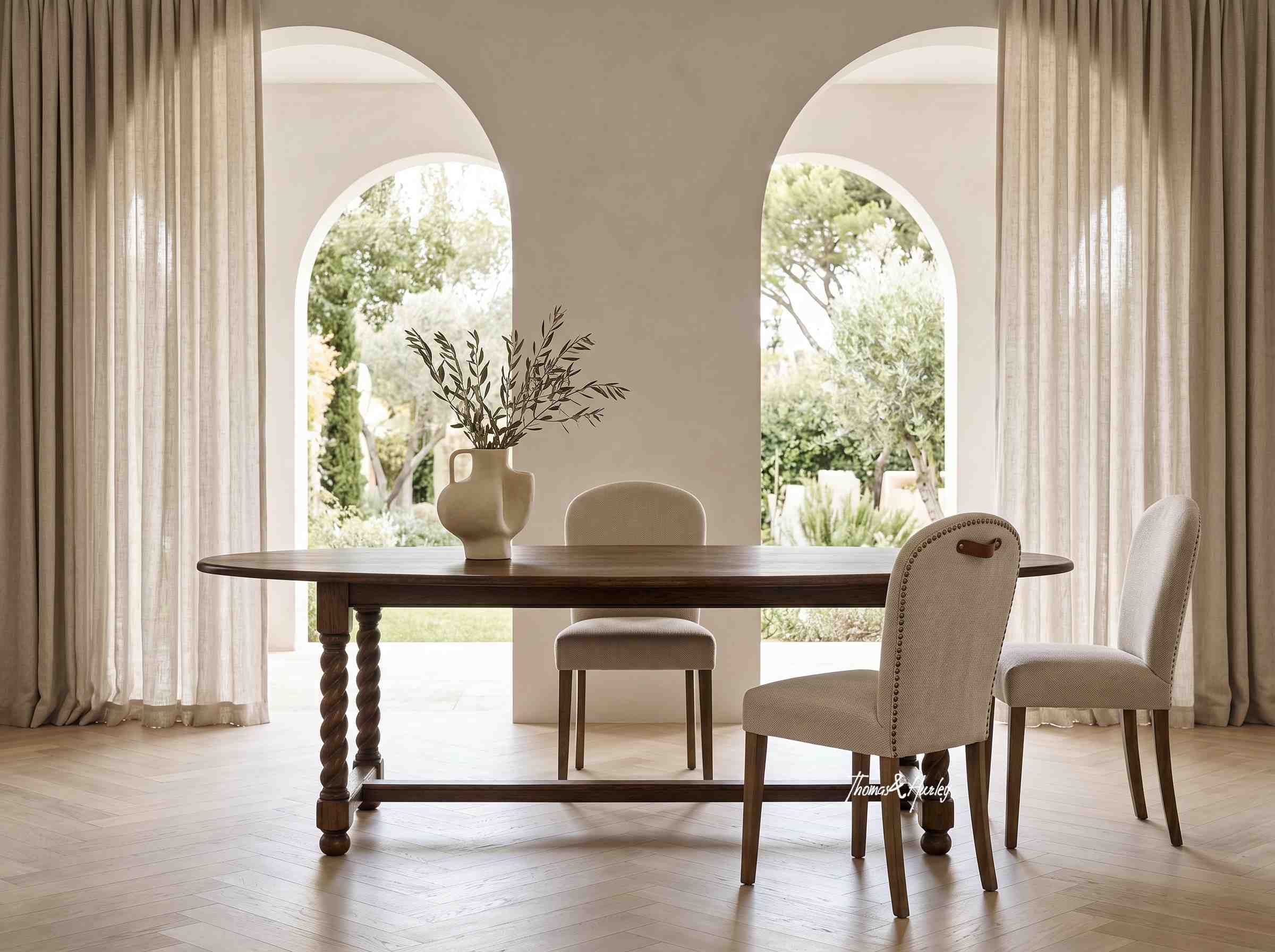 Churchill Barley Twist Oval Drop Leaf Extending Table Churchill Barley Twist Oval Drop Leaf Extending Table
