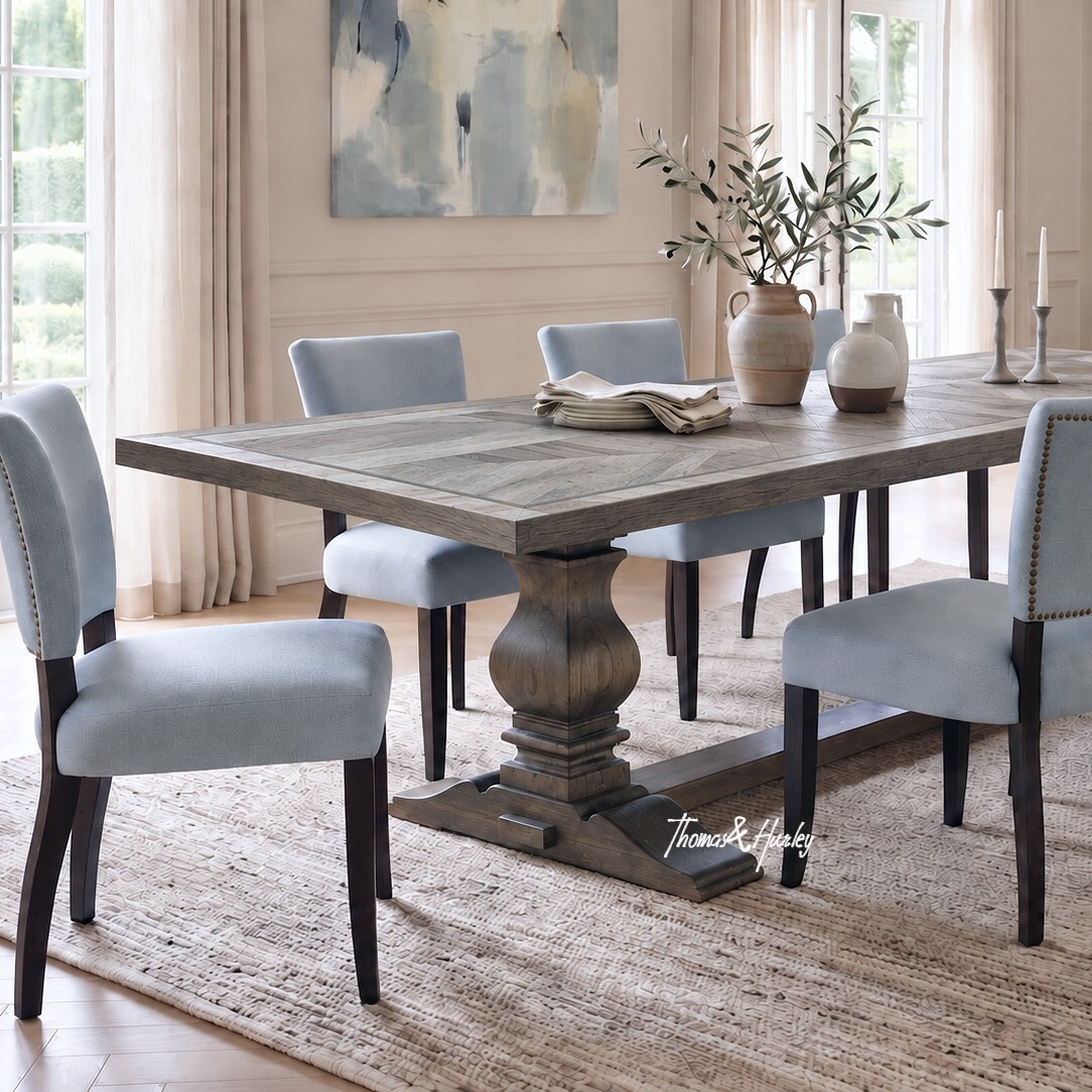 Darcy Oak Parquetry Double Extension Dining Table Darcy Oak Parquetry Double Extension Dining Table