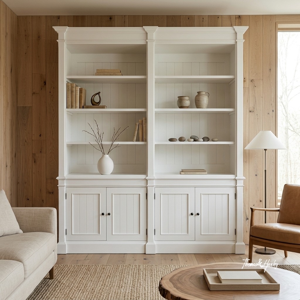 Stonefield Double Bookcase Wall Unit